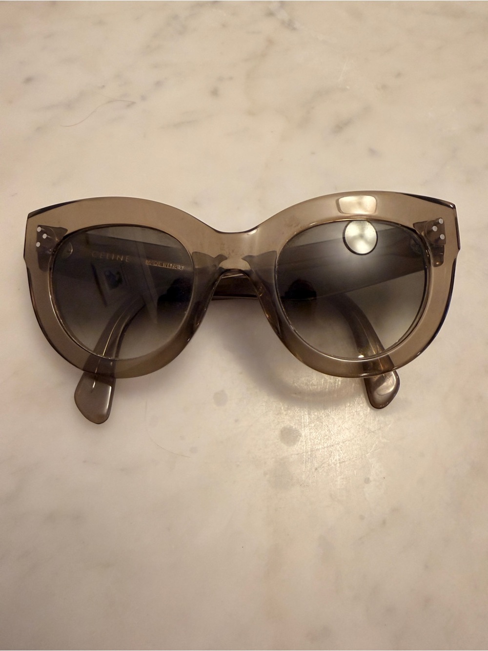 Rare Phoebe Philo Celine Catt Sunglasses Translucent Brown CL41050/S